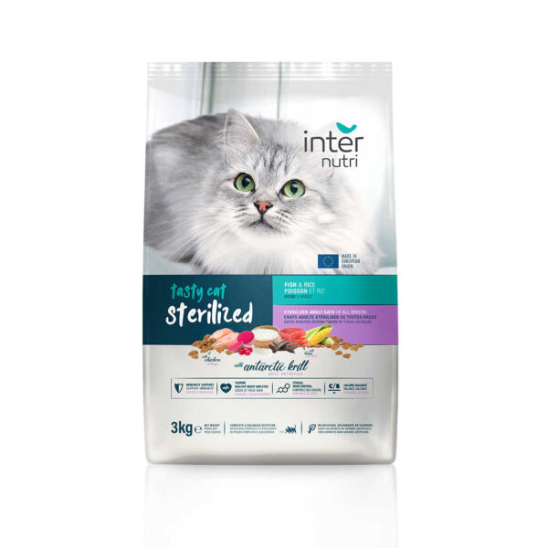 Internutri Tasty Cat Sterilized 3kg Optimized