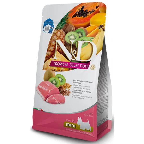 Nandd Dog Tropical Select Pork Adult Mini 1 5kg 1000x1000h